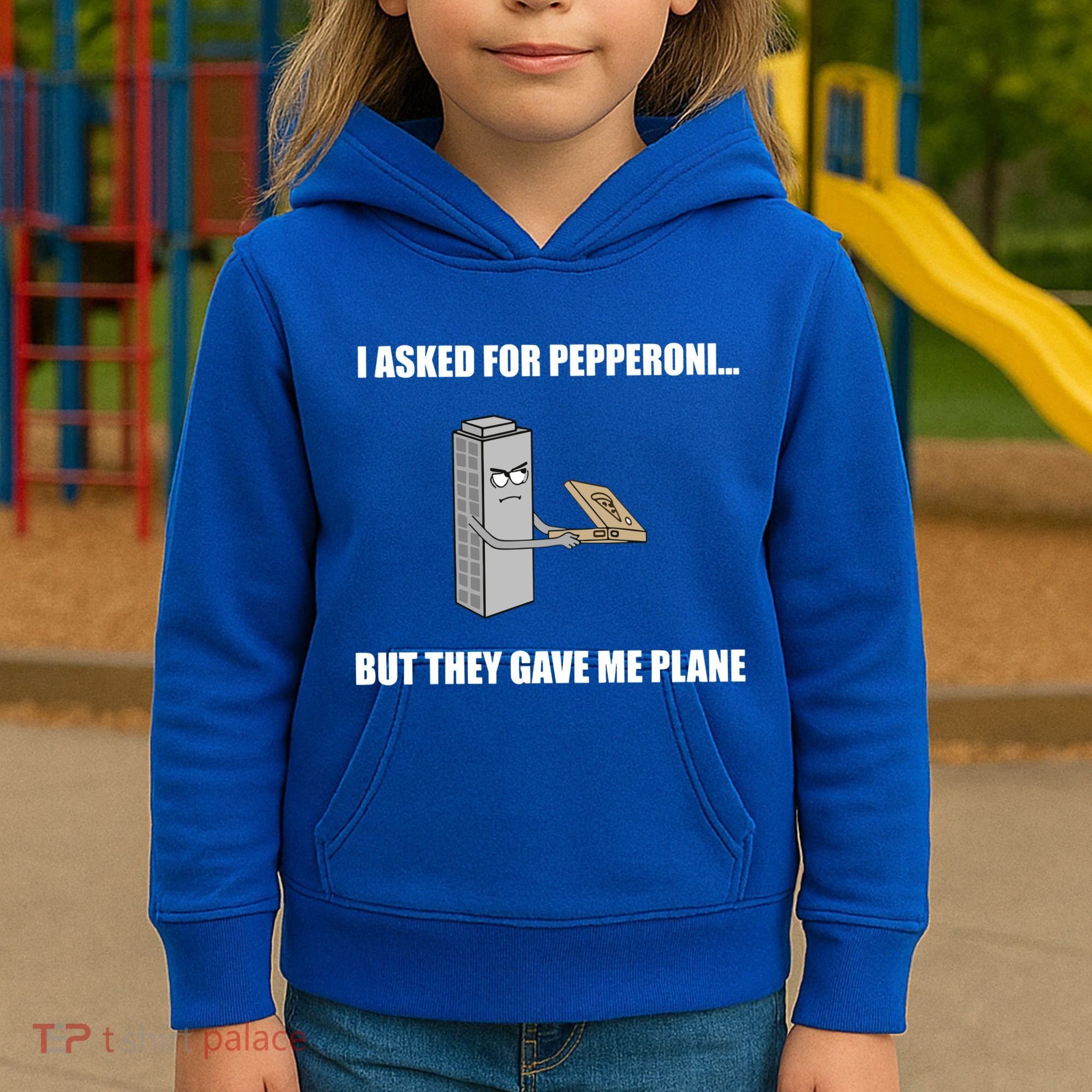 Summerhays Bros I Asked For Pepperoni But They Gave Me Plane Kids Hoodie