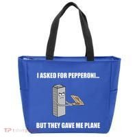 Summerhays Bros I Asked For Pepperoni But They Gave Me Plane Tote Bag thumb 0