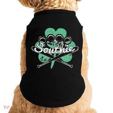 Southie Boston Irish Saint Patrick's Day Distressed Doggie Tank