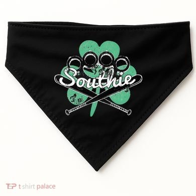 Southie Boston Irish Saint Patrick's Day Distressed USA-Made Doggie Bandana