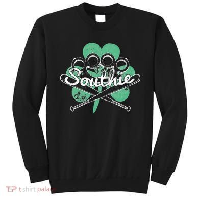 Southie Boston Irish Saint Patrick's Day Distressed Sweatshirt