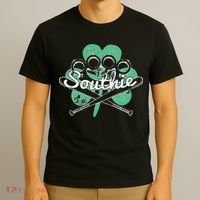 Southie Boston Irish Saint Patrick's Day Distressed T-Shirt thumb 3