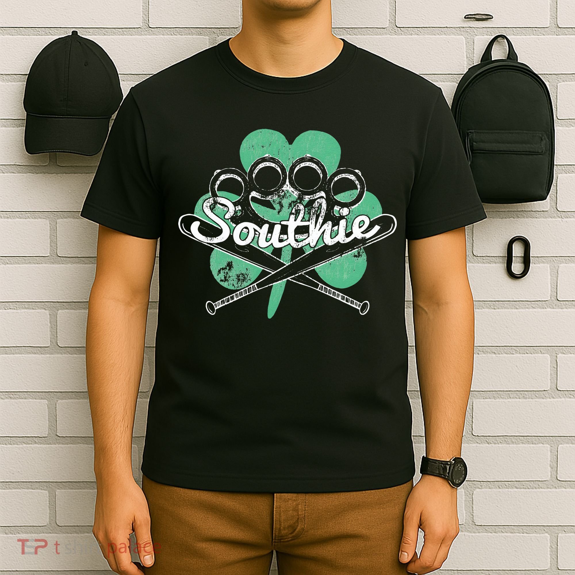 Southie Boston Irish Saint Patrick's Day Distressed T-Shirt
