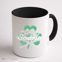Southie Boston Irish Saint Patrick's Day Distressed Coffee Mug thumb 1