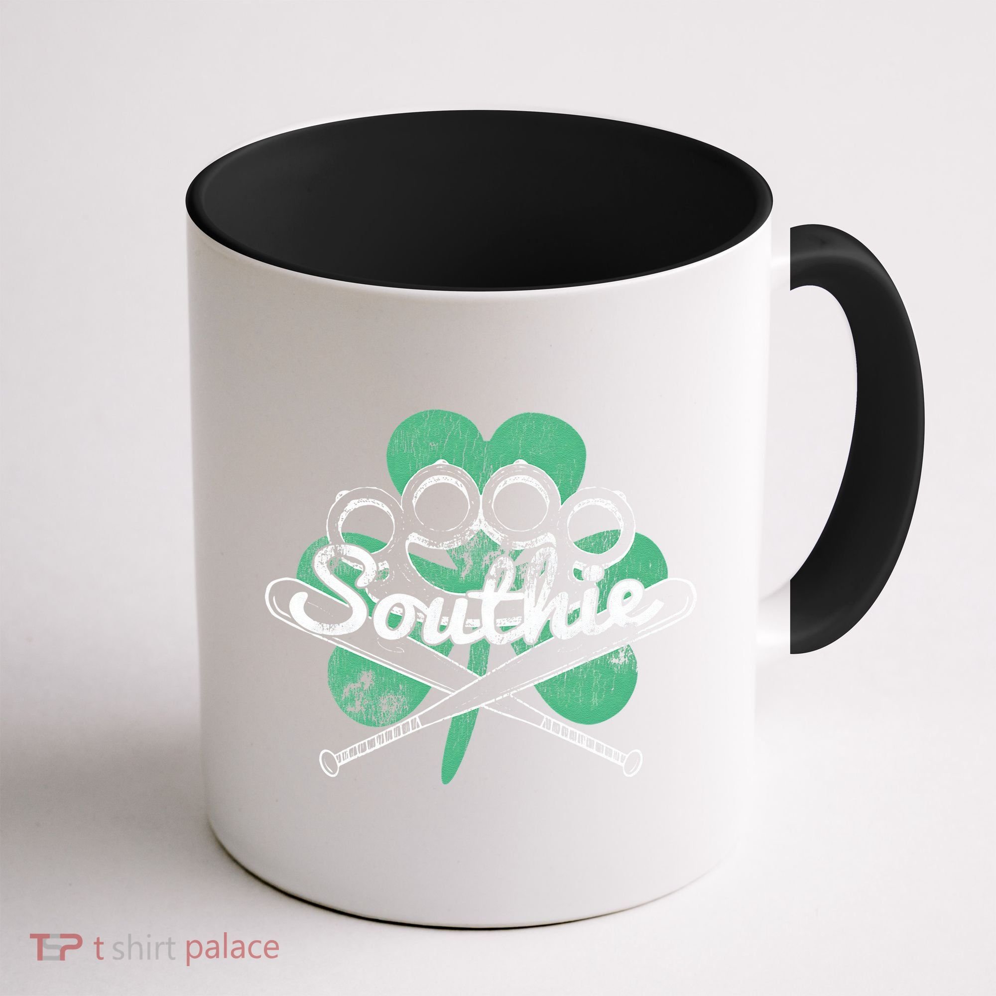 Southie Boston Irish Saint Patrick's Day Distressed Coffee Mug