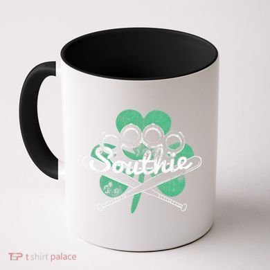 Southie Boston Irish Saint Patrick's Day Distressed Coffee Mug