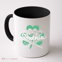 Southie Boston Irish Saint Patrick's Day Distressed Coffee Mug thumb 0