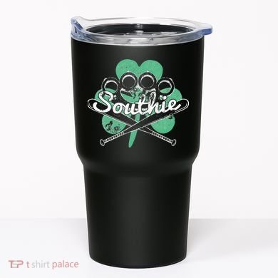 Southie Boston Irish Saint Patrick's Day Distressed Tumbler