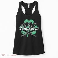 Southie Boston Irish Saint Patrick's Day Distressed Women's Tank Top thumb 0