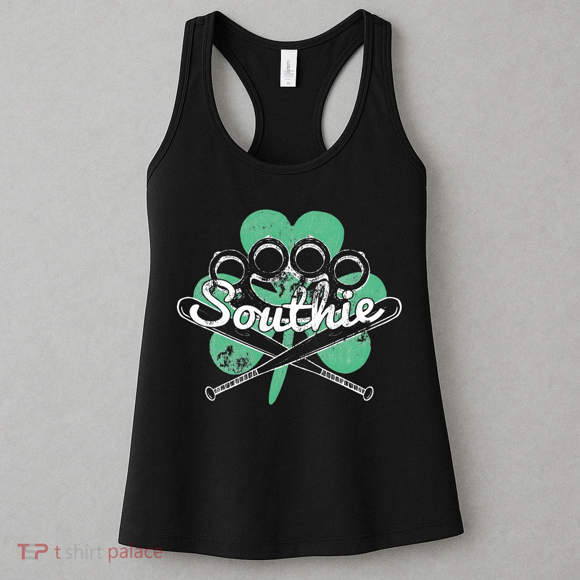 Southie Boston Irish Saint Patrick's Day Distressed Women's Tank Top