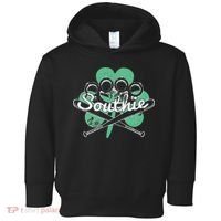 Southie Boston Irish Saint Patrick's Day Distressed Toddler Hoodie thumb 0