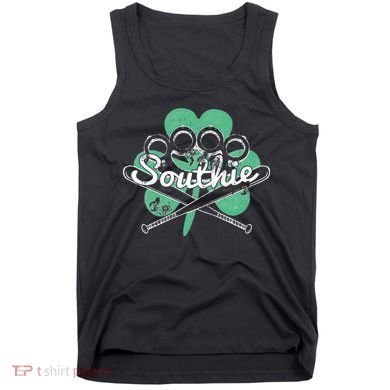 Southie Boston Irish Saint Patrick's Day Distressed Tank Top