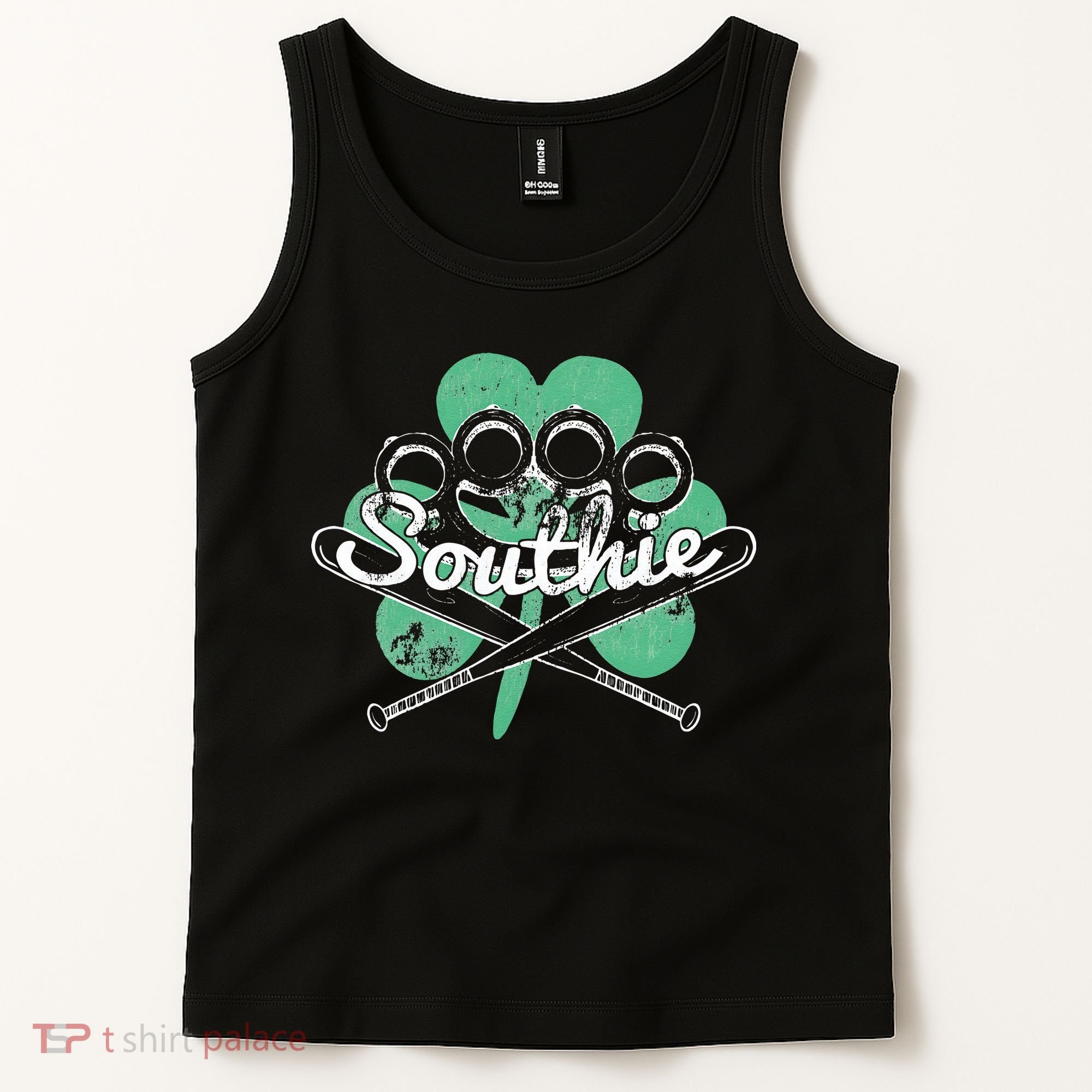 Southie Boston Irish Saint Patrick's Day Distressed Tank Top
