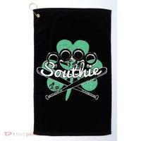 Southie Boston Irish Saint Patrick's Day Distressed Golf Towel thumb 0