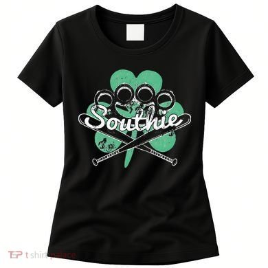 Southie Boston Irish Saint Patrick's Day Distressed Women's T-Shirt