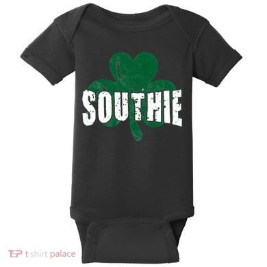 Southie Boston Irish Saint Patrick's Day Funny Baby Bodysuit