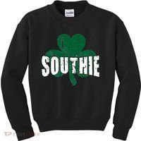 Southie Boston Irish Saint Patrick's Day Funny Kids Sweatshirt thumb 0