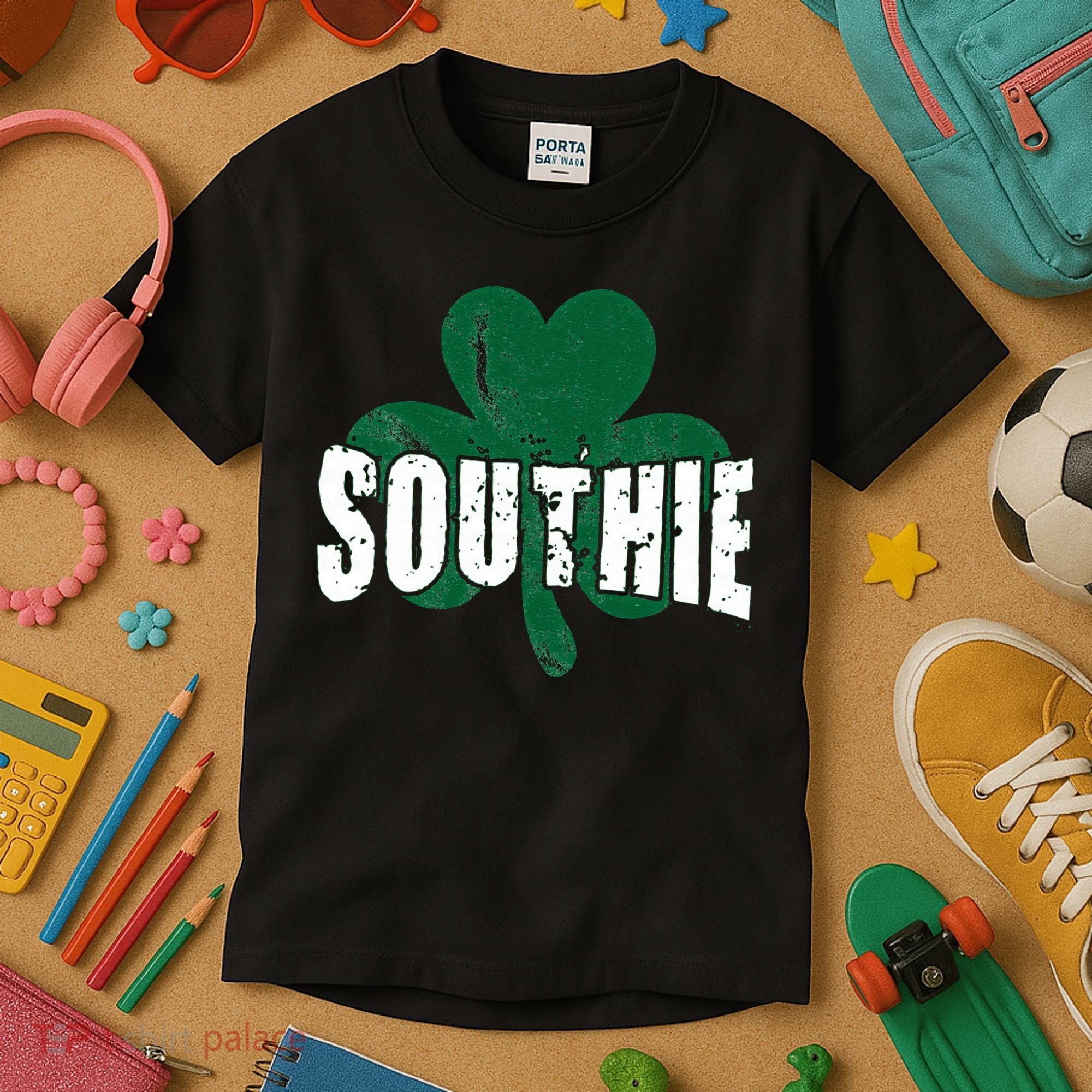 Southie Boston Irish Saint Patrick's Day Funny Kids T-Shirt