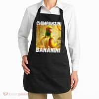 Shimpanzini Bananini Italian Brainrot Chimpanzee And Banana Apron thumb 2
