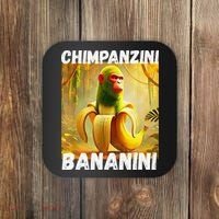Shimpanzini Bananini Italian Brainrot Chimpanzee And Banana Coaster thumb 0