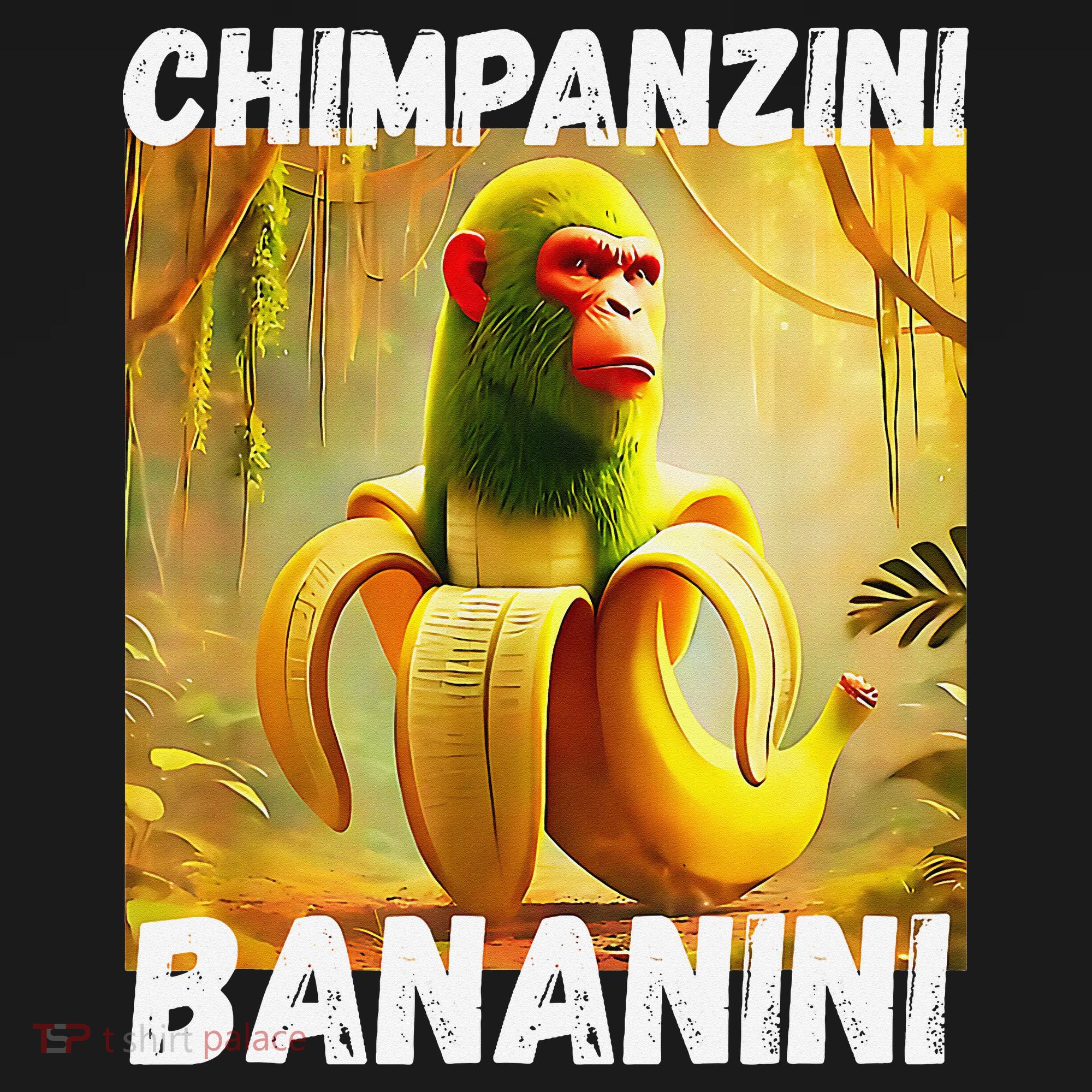 Shimpanzini Bananini Italian Brainrot Chimpanzee And Banana Women's Hoodie