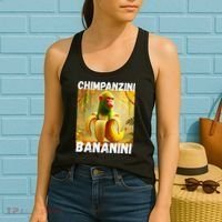 Shimpanzini Bananini Italian Brainrot Chimpanzee And Banana Women's Tank Top thumb 2