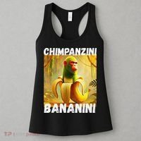 Shimpanzini Bananini Italian Brainrot Chimpanzee And Banana Women's Tank Top thumb 3