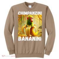 Shimpanzini Bananini Italian Brainrot Chimpanzee And Banana Sweatshirt thumb 0