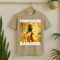 Shimpanzini Bananini Italian Brainrot Chimpanzee And Banana T-Shirt thumb 2