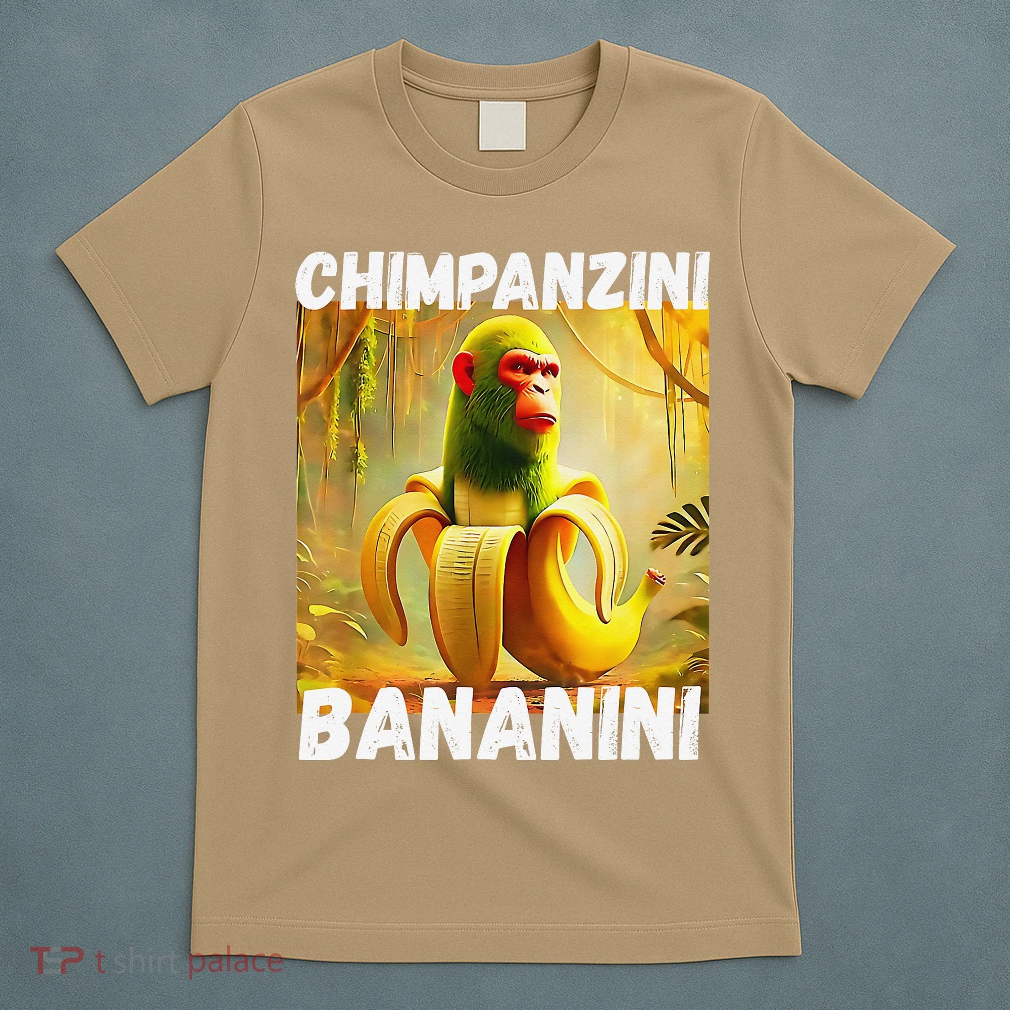 Shimpanzini Bananini Italian Brainrot Chimpanzee And Banana T-Shirt