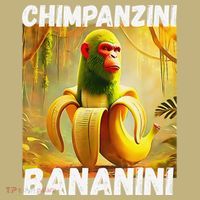 Shimpanzini Bananini Italian Brainrot Chimpanzee And Banana Mousepad thumb 1