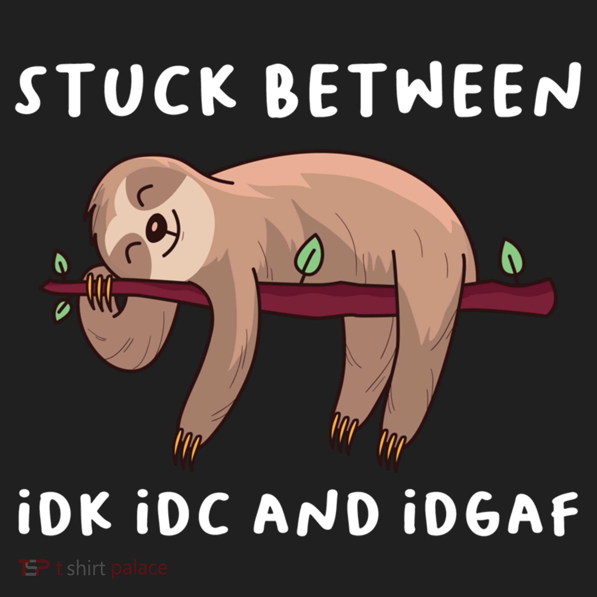 Stuck Between Idk Idc And Idgaf Sloth Lover Gift Great Gift Beanie