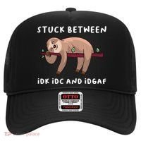 Stuck Between Idk Idc And Idgaf Sloth Lover Gift Great Gift Hat thumb 0