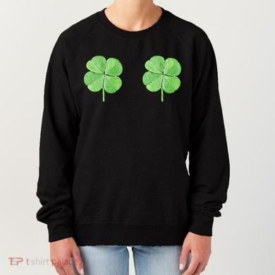 Shamrock Boobs Irish Saint St.Patrick's Patty's Day Women's Sweatshirt