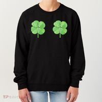 Shamrock Boobs Irish Saint St.Patrick's Patty's Day Women's Sweatshirt thumb 0