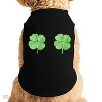 Shamrock Boobs Irish Saint St.Patrick's Patty's Day Doggie Tank thumb 0