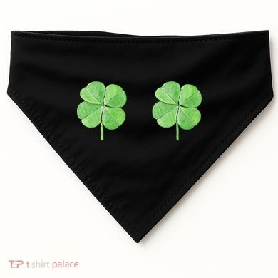 Shamrock Boobs Irish Saint St.Patrick's Patty's Day USA-Made Doggie Bandana