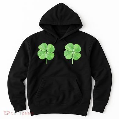 Shamrock Boobs Irish Saint St.Patrick's Patty's Day Hoodie