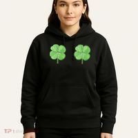 Shamrock Boobs Irish Saint St.Patrick's Patty's Day Hoodie thumb 5