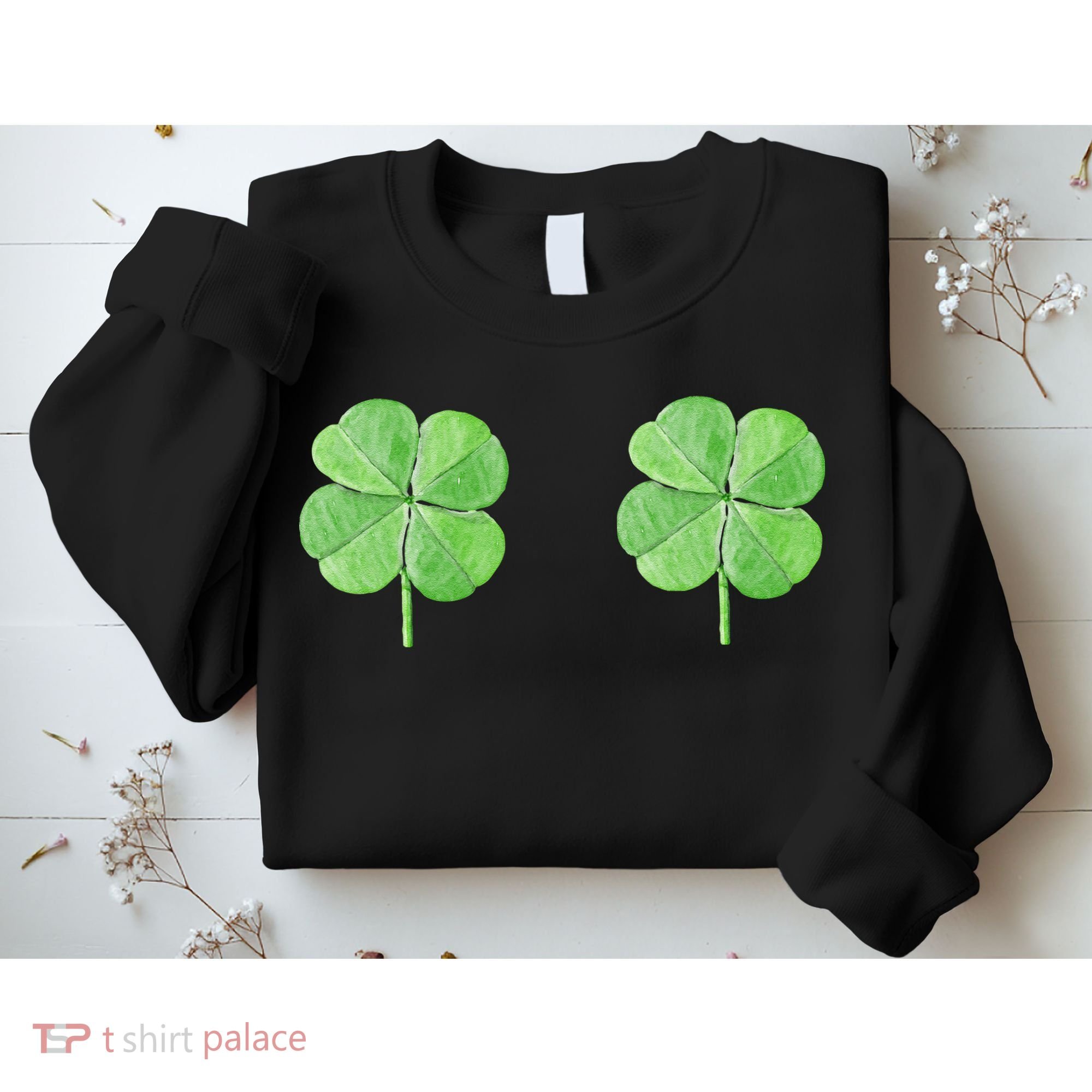 Shamrock Boobs Irish Saint St.Patrick's Patty's Day Sweatshirt