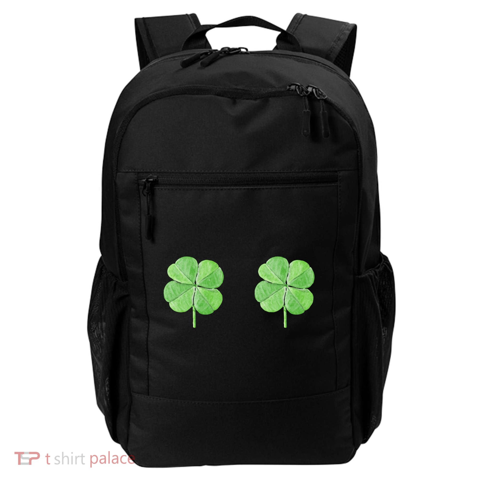 Shamrock Boobs Irish Saint St.Patrick's Patty's Day Backpack
