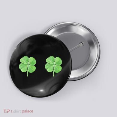 Shamrock Boobs Irish Saint St.Patrick's Patty's Day Button