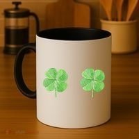 Shamrock Boobs Irish Saint St.Patrick's Patty's Day Coffee Mug thumb 4