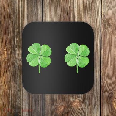 Shamrock Boobs Irish Saint St.Patrick's Patty's Day Coaster