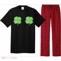 Shamrock Boobs Irish Saint St.Patrick's Patty's Day Pajama Set thumb 0
