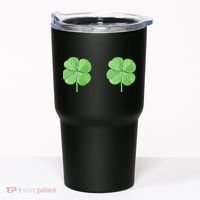 Shamrock Boobs Irish Saint St.Patrick's Patty's Day Tumbler thumb 0