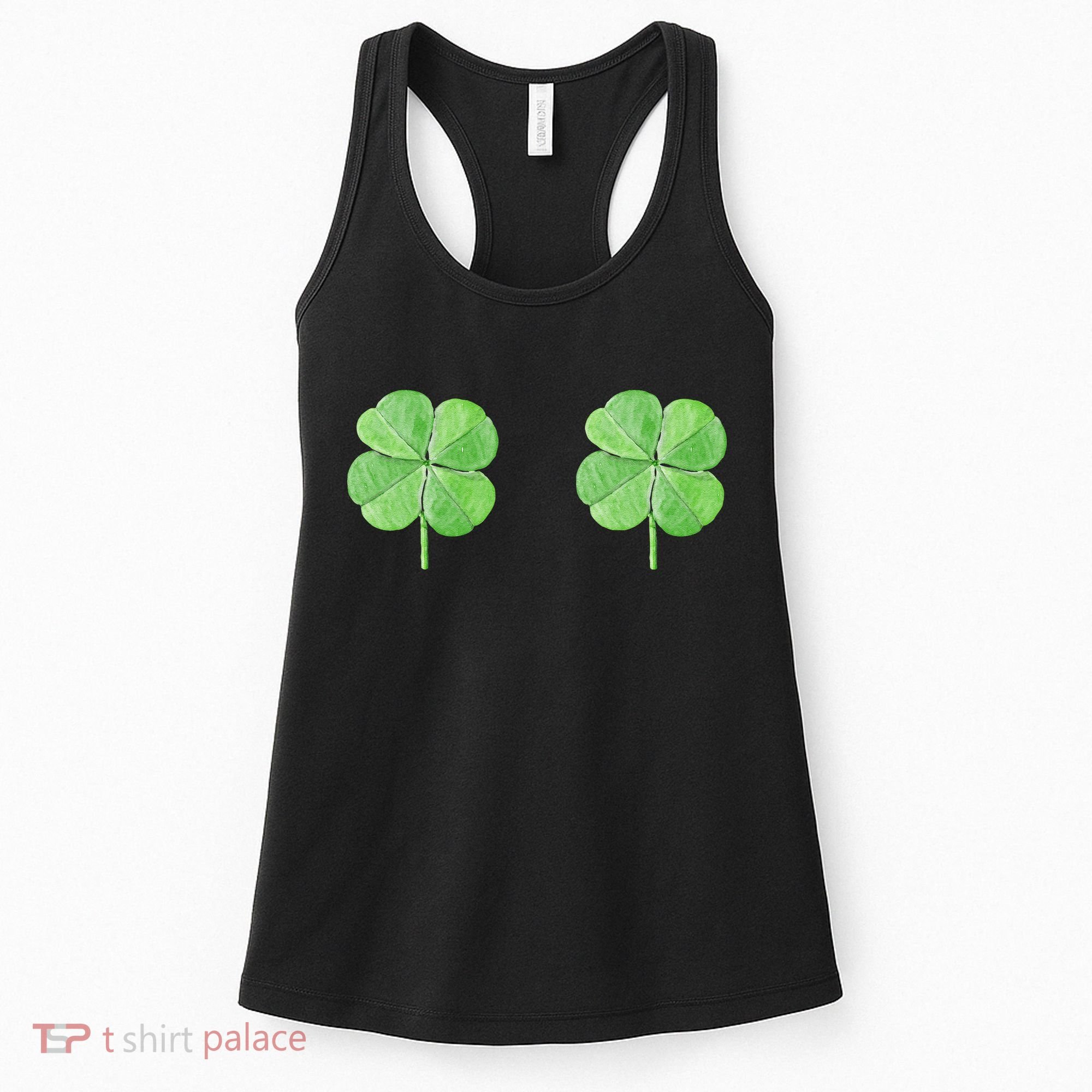 Shamrock Boobs Irish Saint St.Patrick's Patty's Day Women's Tank Top