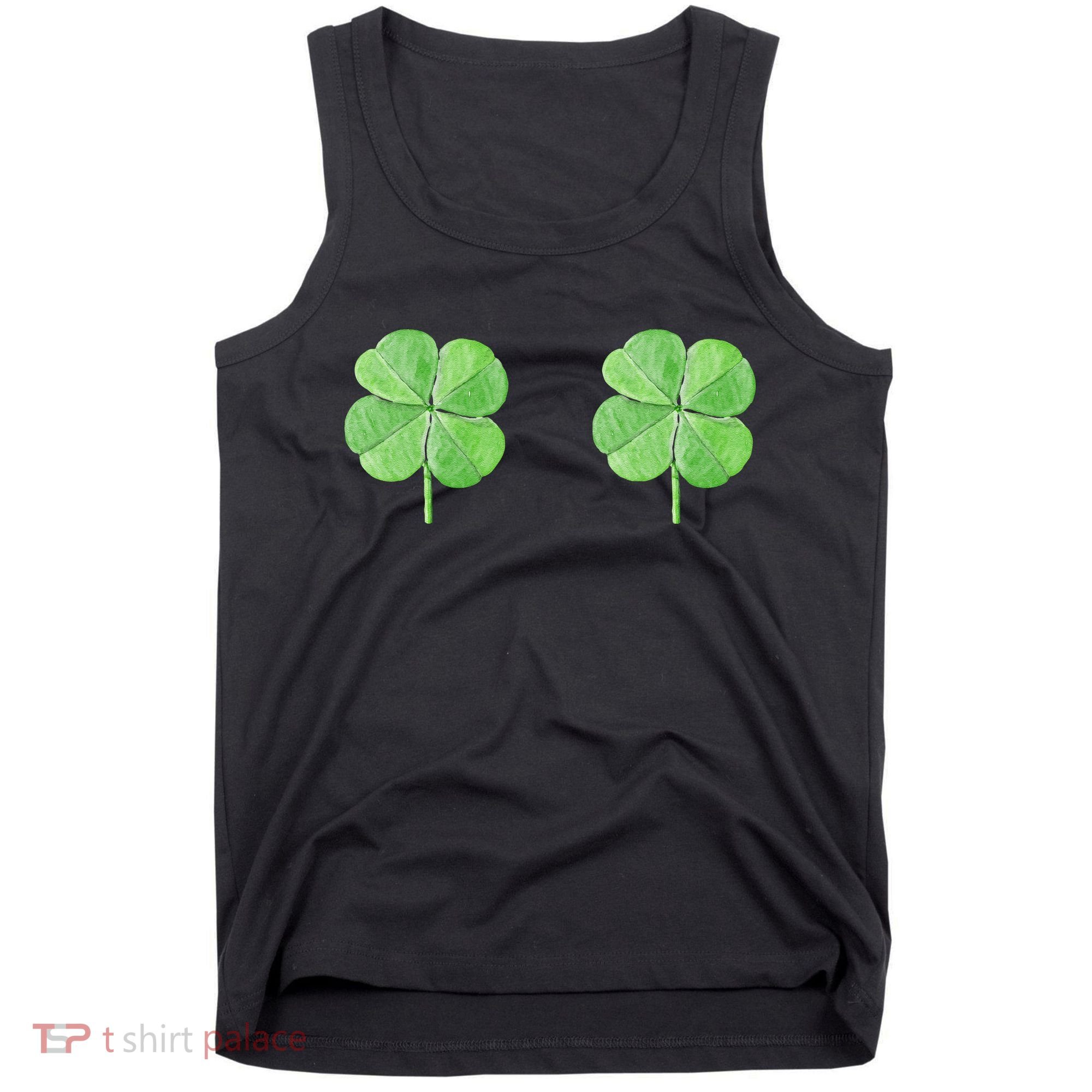 Shamrock Boobs Irish Saint St.Patrick's Patty's Day Tank Top