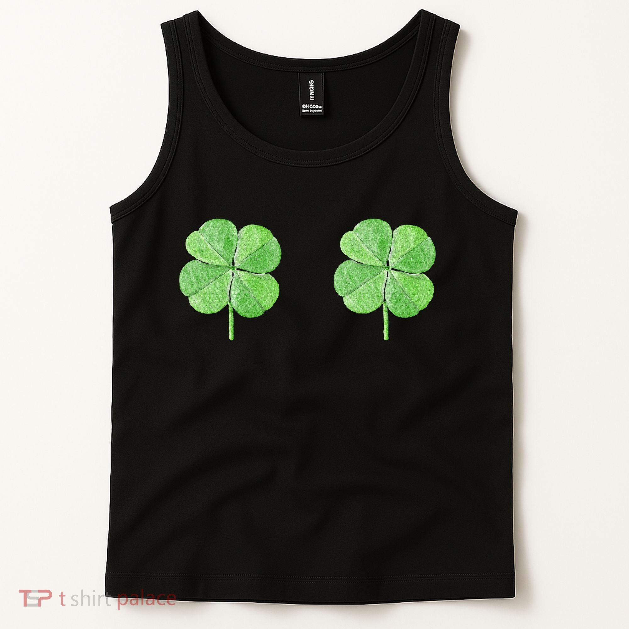 Shamrock Boobs Irish Saint St.Patrick's Patty's Day Tank Top