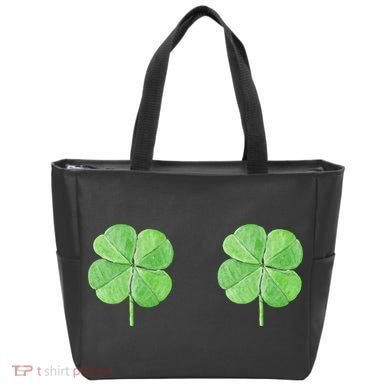Shamrock Boobs Irish Saint St.Patrick's Patty's Day Tote Bag